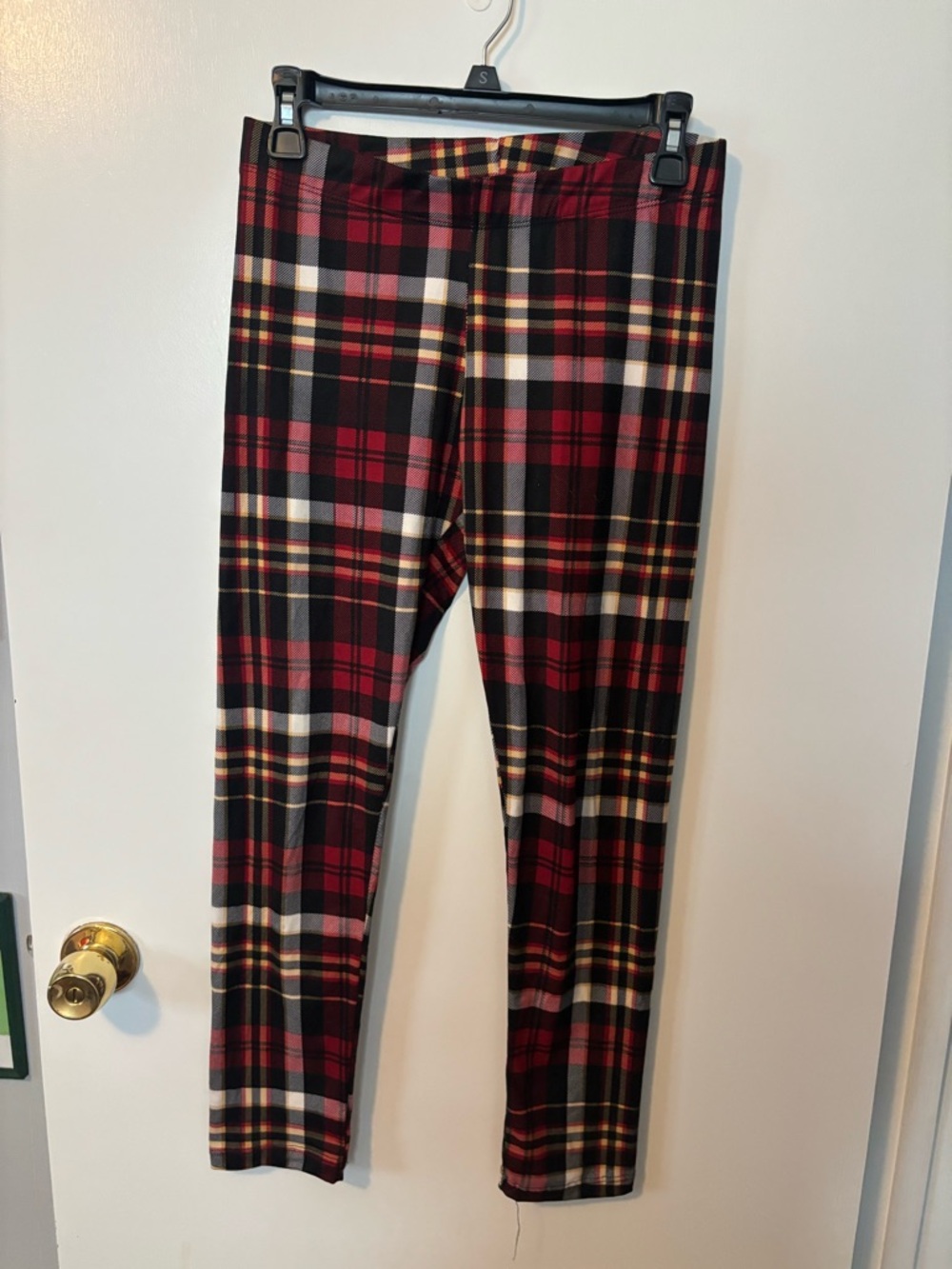 Feminine Fitted Plaid Boho Coquette Girl Butter Soft Leggings